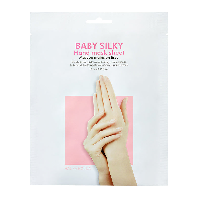 HOLIKA HOLIKA Baby Silky Hand Mask - Masque tissu nourissant pour les mains