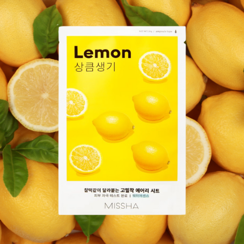 Missha Airy Fit Sheet Mask Lemon - Peau revitalisée