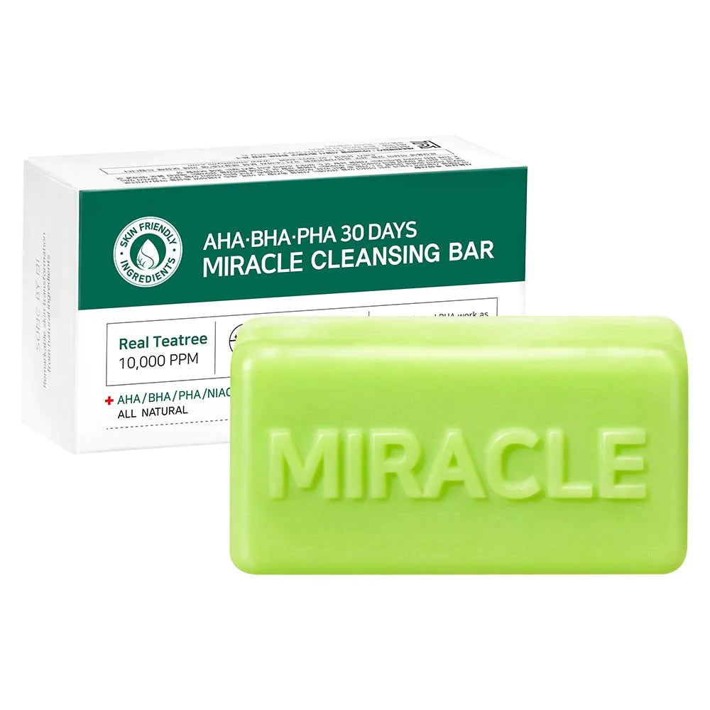 Some By Mi AHA BHA PHA 30 days Miracle Cleansing Bar - Nettoyant exfoliant solide